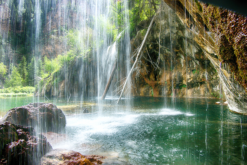 Behind the Falls
