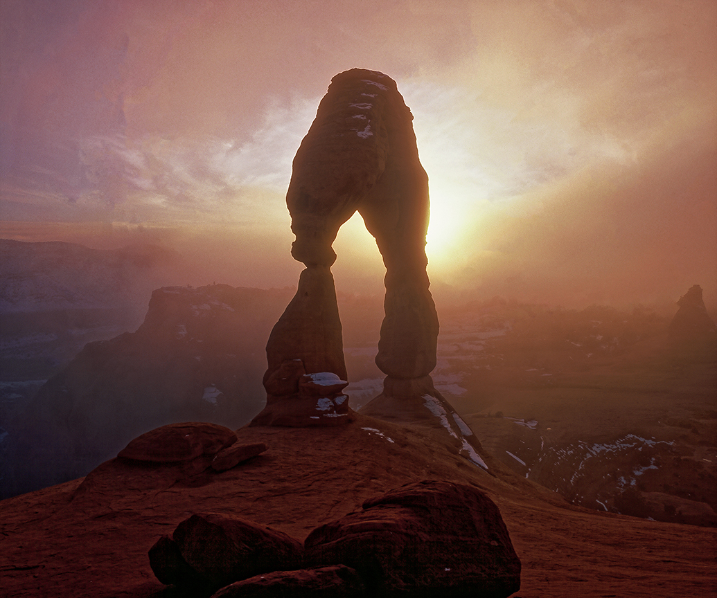 Delicate Arch in Fog