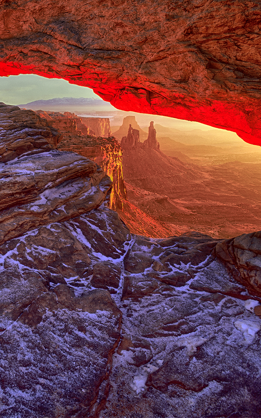 Mesa Arch, Winter, Vertical