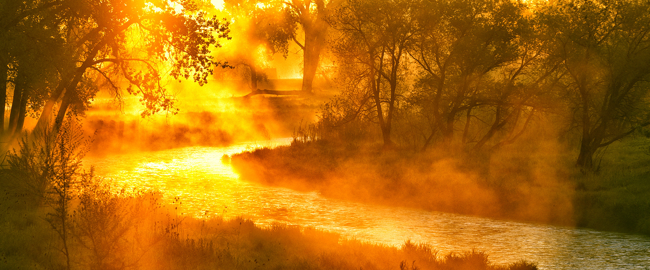 Boulder Colorado Photography | East Boulder Creek  Steamy Sunrise | Robert Castellino Photography