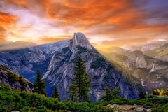 Yosemite National Park | Half Dome Sunrise   Glacier Point Vista