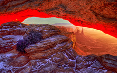 Canyon Lands National Park | Winter Sunrise   Mesa Arch | Robet Castellino Photography