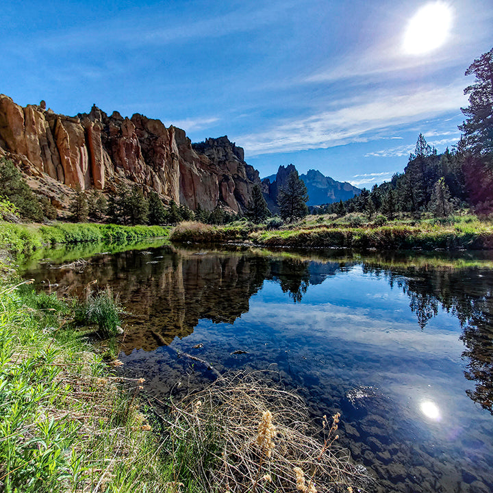 Bend Oregon Photography | Smith Rock Reflection  - Crooked River | Robert Castellino Photography